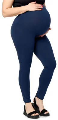 Produktbild von Merry Style Große Größen Damen Lange Umstandsleggings aus Viskose MS10-460 (Marineblau, 7XL)