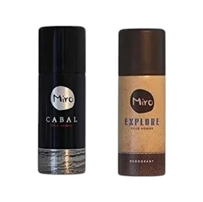 Produktbild von MIRO Cabal , Miro EXPLORE Deodorant Spray jeweils 150 ml (= 300 ml) 24 h Schutz - ohne Aluminium