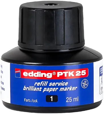 Produktbild von Edding Flipchartmarker Nachfülltinte PTK 25 25 ml schwarz