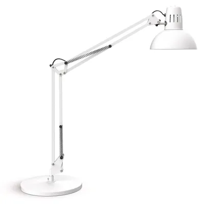 LED-Büroleuchte weiß, verstellbar, E27, 900 Lumen, warmweiß
