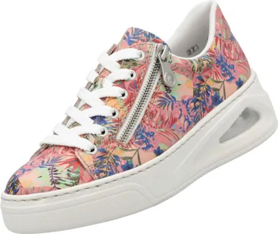 Produktbild von Rieker Damen Low Sneaker Rosa Bunt Synthetik Größe: 36