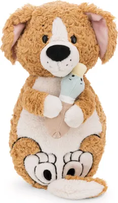 Produktbild von NICI Kuscheltier Hund mit Ente 40x20cm - braun - Weiches Plüschtier – niedliches Stofftier zum Kuscheln & Spielen – tolle Geschenkidee für Kinder & Erwachsene - 62165