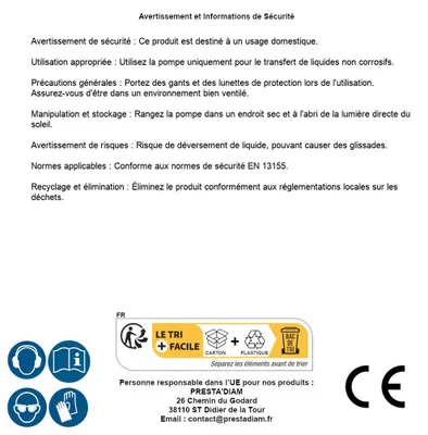 Image de Pompe à Manivelle pour Fût - 3,6 kg - Utilisation Pratique et Efficace - D-Work