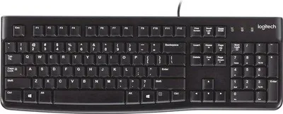 Immagine prodotto di Tastiera da ufficio, QWERTY, nera, layout USA