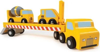 Immagine prodotto di Veicoli da costruzione trasportatori in legno Mentari - giocattolo educativo