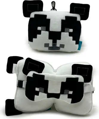 Image de Oreiller de voyage Panda Minecraft avec masque pour les yeux CUSH432