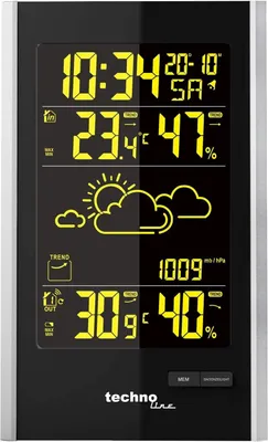 Produktbild von Technoline Wetterstation WS 9060 silber schwarz