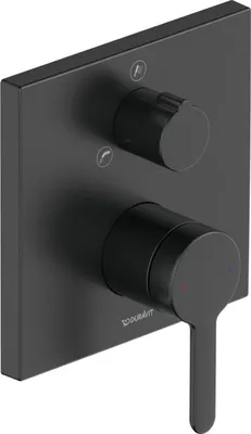 Zdjęcie produktu dla Duravit C.1 - Bateria wannowa podtynkowa na 2 urządzenia, czarny matowy C15210011046
