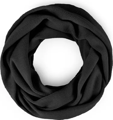 Produktbild von Damen Loopschal Strickschal Schlauchschal Schal Feinstrick einfarbig Neverless® schwarz