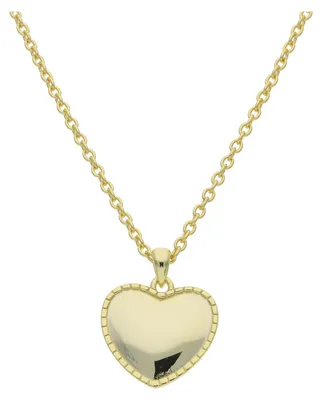 Produktbild von Collier Silber 925 Goldplattiert mit Herzanhänger JL53-05-0006 JuwelmaLux 44 cm