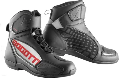 Produktbild von Bogotto GPX Motorradschuhe, schwarz/weiß/rot, 44
