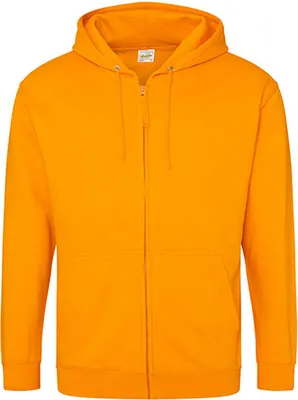 Immagine prodotto di Just Hoods JH050 | Felpa con cappuccio con zip / Zoodie da uomo - Colore: Orange Crush - Taglia: XL