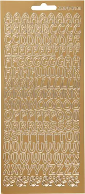 Produktbild von Creativ Aufkleber, goldfarben, Einheitsgröße, Gold