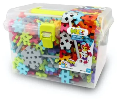 Produktbild von Meli Constructor Travel Box – 500-teiliges Baukasten-Set für Kinder ab 3 Jahren