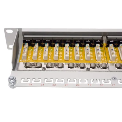 Obrázok produktu pre ROLINE 26.11.0351, Gigabit Ethernet, Cat6, Cat6e, Šedá, Kov, 1U, 482,6 mm