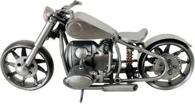 Produktbild von Motorrad Schraubenmännchen Metallfigur – Custom Boxer Geschenk