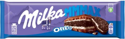 Zdjęcie produktu dla Milka Mmmax Oreo Herbatniki Kakaowe I Nadzienie Mleczne O Smaku Waniliowym 300 G
