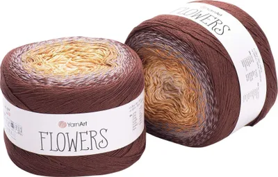 Obrázek produktu pro Yarn Art Flowers 284 Brown Pletací příze