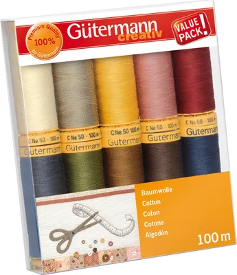 Produktbild von Gütermann Nähfaden-Set Baumwolle 10x100m Col.3