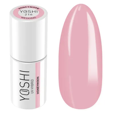 Produktbild von Yoshi | Hybrid-Nagellack - 216 Honeymoon - Hybrid-Gellack - Hybridlack - UV LED - 6ml - Profi Qualität - Rosa