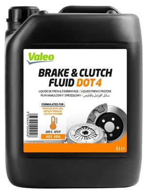 Image de Liquide de frein DOT 4 - 5 litres - Synthétique - Point d'ébullition à sec 245 °C - Bidon