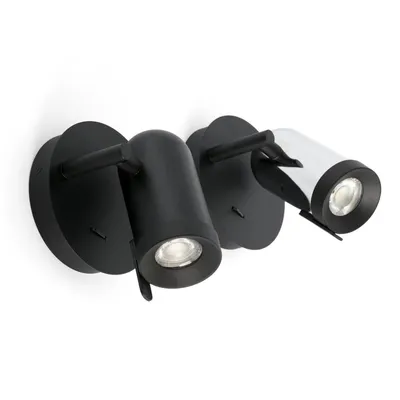 Produktbild von Faro 43521, Oberfläche, 1 Glühbirne(n), GU10, IP20, Schwarz