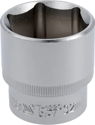 Zdjęcie produktu dla Krótka nasadka sześciokątna 32 mm, 1/2", CrV