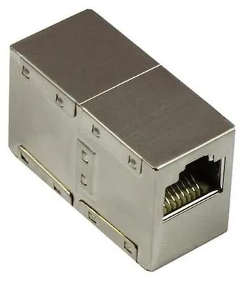 Produktbild von Patchkabelkupplung Cat.6 RJ45 vollgeschirmt Metallgehäuse