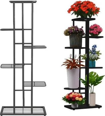Obrázok produktu pre Stojan na kvety, 106 cm, kovový, vnútorný/vonkajší
