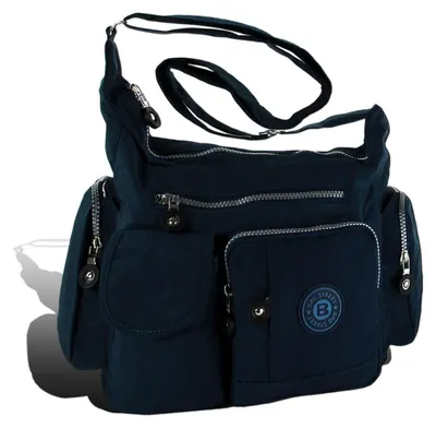 Image de Bag Street Sac à main femme bleu nylon 32x20x12 D2OTJ205B