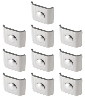 Obrázek produktu pro Solidchoice - 10 kusů, rohové spojky pro plot z ocelových tyčí - nerezová ocel, rozměry 40x35x10 mm