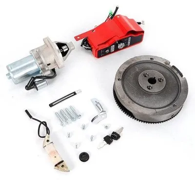 Immagine prodotto di Kit di avviamento elettrico - Interruttore per avviamento a volano - 13 CV - Rosso - Per motori e generatori