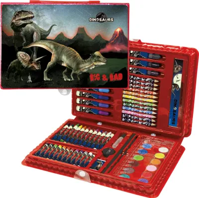Obrázek produktu pro Derform Umělecká sada Dinosaury Kufřík 71 dílků