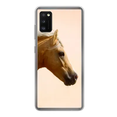 Produktbild von MuchoWow® Handyhülle Schutzhülle Hülle für Samsung Galaxy A41 Pferd - Licht - Luft Silikon Softcase Handy Hülle - Mobiltelefon