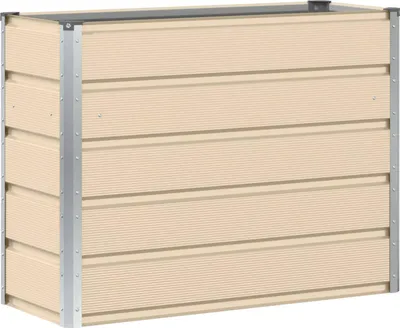 Produktbild von Pflanzkübel Elfenbein 100 x 40 x 75 cm Stahl