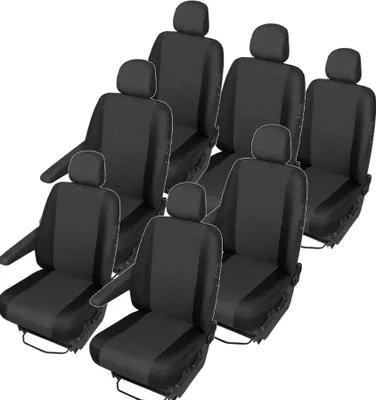 Produktbild von VW T7 Multivan Sitzbezüge / Sitzschoner für 1. & 2&3. Reihe – 7 Sitze, passgenau & strapazierfähig