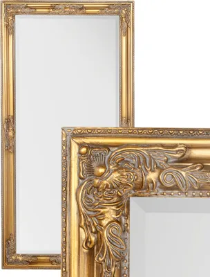 Produktbild von Eleganter Barock Spiegel BESSA 120x60cm gold-antik Holzrahmen