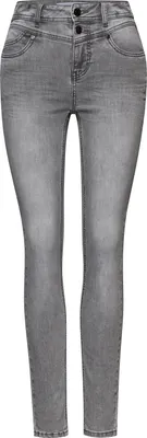 Produktbild von Street One Slim Fit Jeans 'Slim Fit Jeans Style York', A379523, mid grey washed, Gr. 30 x 30