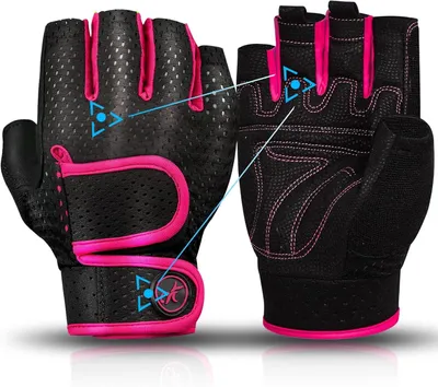 Obrázek produktu pro Tréninkové rukavice pro fitness a kalisteniku s 3mm gelovou výplní, růžové, velikost S