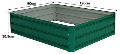 Produktbild von Stahl Hochbeet 4-teiliges Set 120 x 9