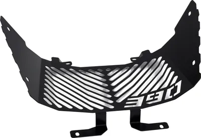 Produktbild von ZIEGER Kühlerabdeckung kompatibel mit KTM 390 Adventure Logo schwarz