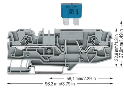 Immagine prodotto di Wago 2006-1681, 7,5 mm, 96,3 mm, 32,9 mm, 500 V