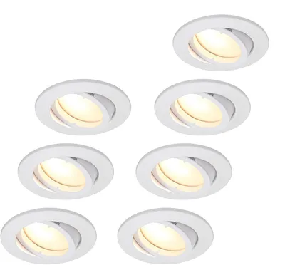Obrázok produktu pre Sada 7 LED svetiel HCFEI 5W 230V biele 3000K 68mm 885062