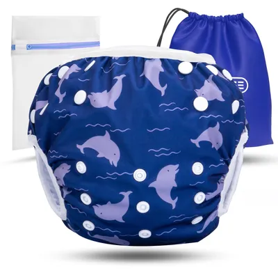 Produktbild von KIDVERSE Schwimmwindel Baby 0-3 Jahre - Schwimmwindeln wiederverwendbar