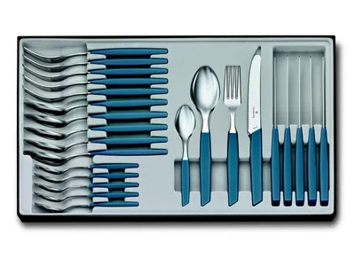 A cutlery set in a presentation box.