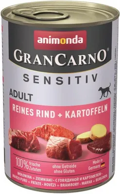 Produktbild von Animonda GranCarno Adult Sensitive 6x400g  |  Rind + Kartoffel