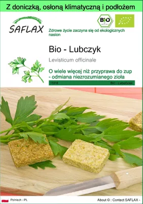 Zdjęcie produktu dla SAFLAX - Garden to go - Bio - Lubczyk - 100 Nasiona - Z doniczką, pokrywą klimatyczną i podłożem do uprawy - Levisticum officinale