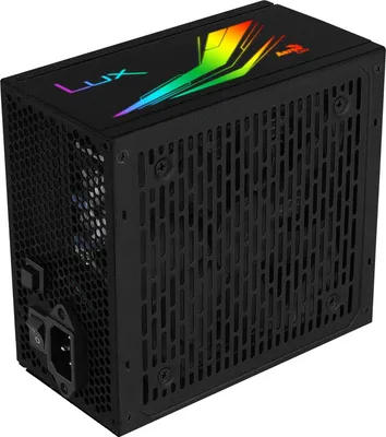 Produktbild von Aerocool LUX RGB 750M, 750 W, 200 - 240 V, 50 - 60 Hz, 5 A, 120 W, 696 W