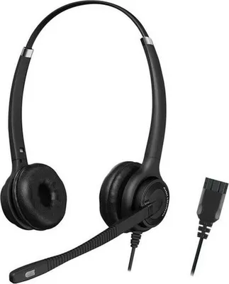Produktbild von Axtel Elite UC stereo USB-A/USB-C, Kabelgebunden, Büro/Callcenter, 20 - 20000 Hz, 130 g, Kopfhörer, Schwarz, Silber