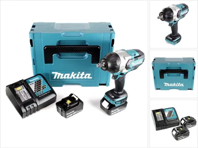 Produktbild von Makita DTW 1002 RFJ Akku Schlagschrauber 1/2“ 18V 1000Nm Brushless + 2x Akku 3,0Ah + Ladegerät + Makpac